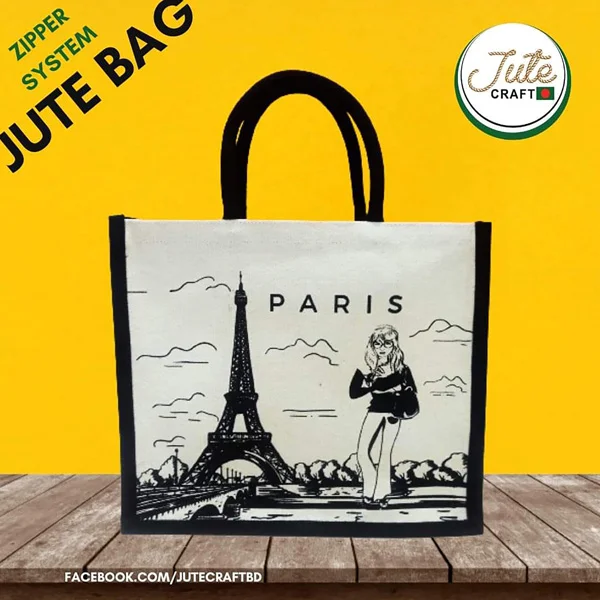 Jute Regular Handbag Natural Paris